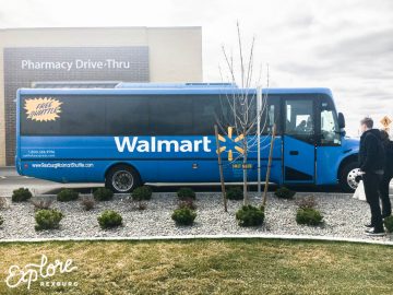 Rexburg Walmart Shuttle at the dropoff location