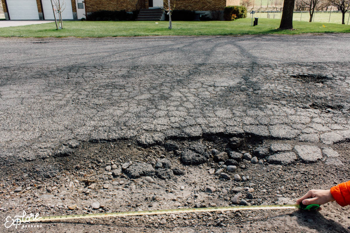 Rexburg pothole