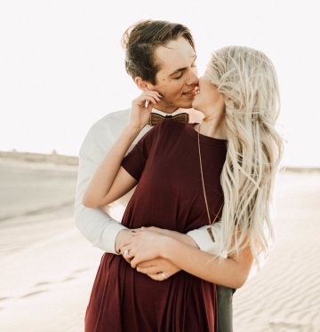 Couple Photo at the St. Anthony Sand Dunes by Autumn Grey Photography