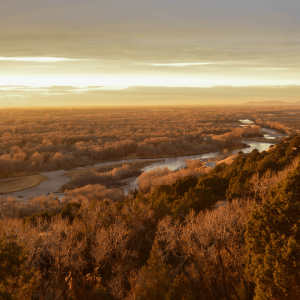 Sunset over Cress Creek