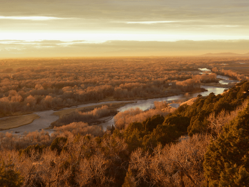 Sunset over Cress Creek