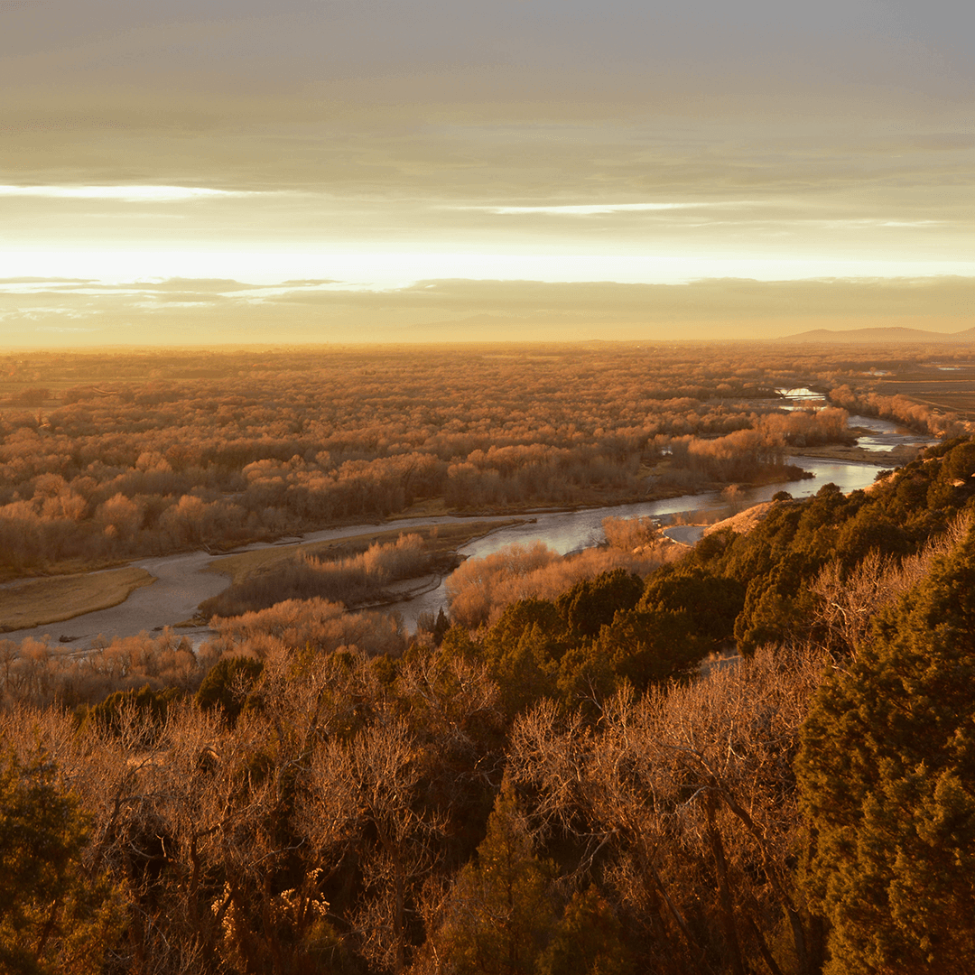 Sunset over Cress Creek
