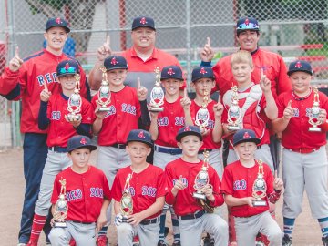 Trophy winners from last year's Madison Baseball Tournament.