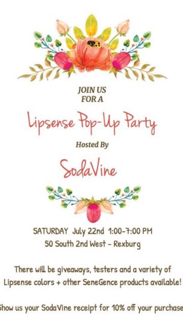 Lipsense Pop-Up Party