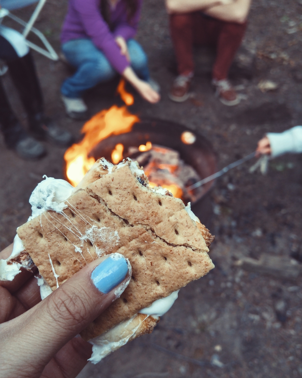 Change out the ingredients of your s'mores if you're feeling saucy.