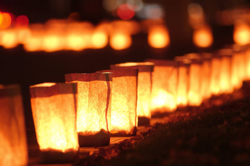 Make one of your Christmas traditions lighting luminaries for Santa's sleigh.