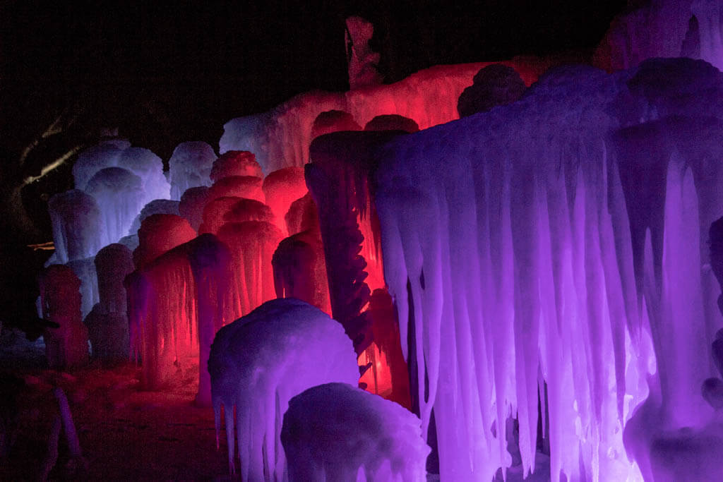 The Labelle Lake Ice Palace is only open until the ice melts.