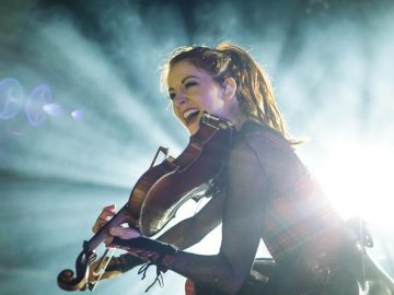 Lindsey Stirling performing in Mexico.