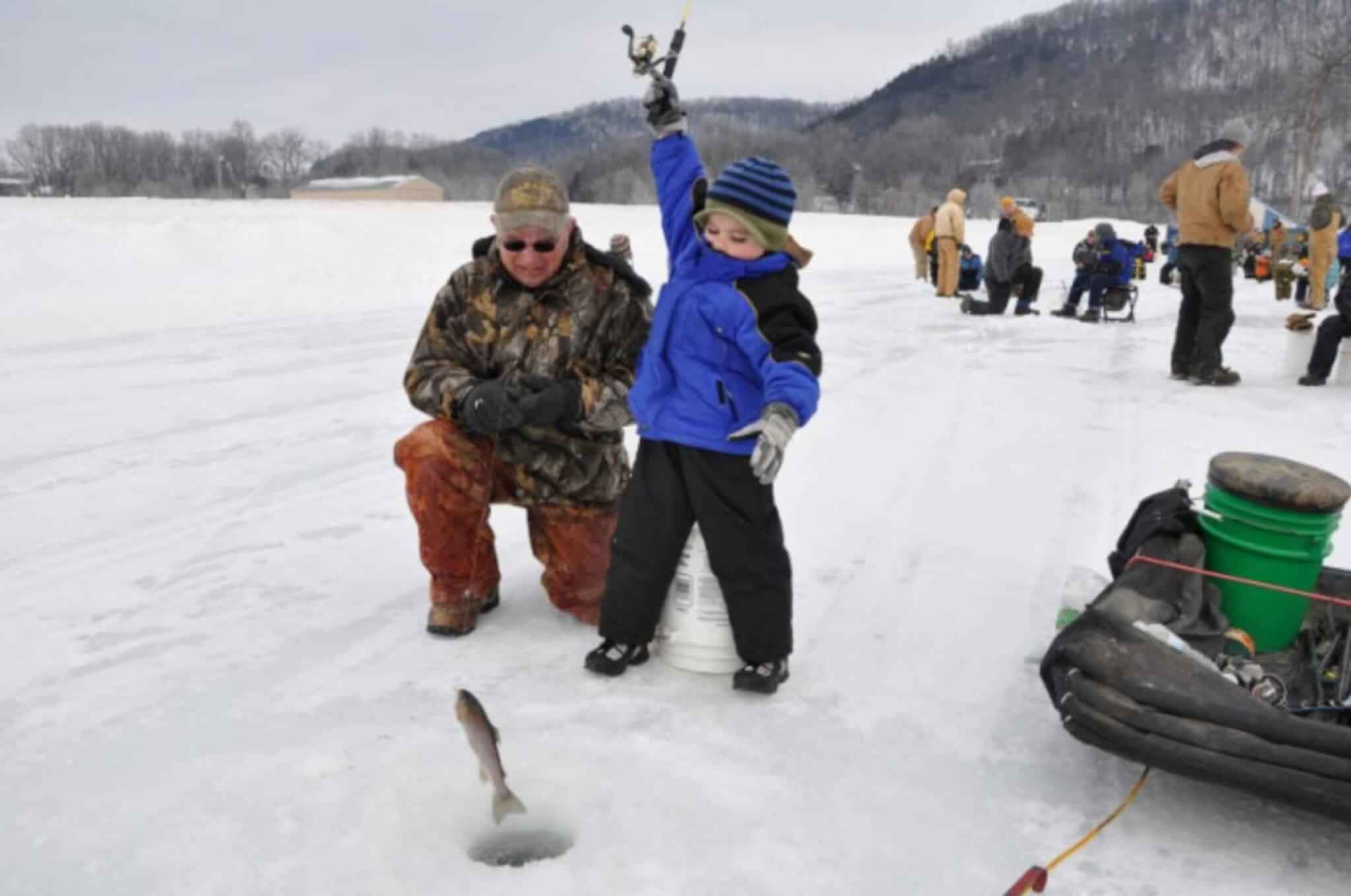 Ice fishing near Rexburg is a lot of fun!