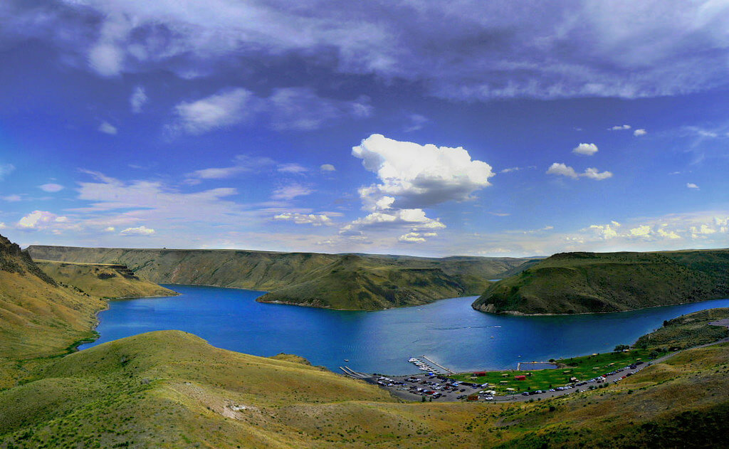 Ririe Reservoir is a great place to go ice fishing near Rexburg.