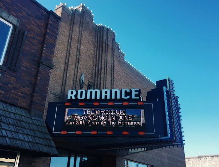 TEDxRexburg will take place at the Romance Theater on Saturday Jan,. 20.