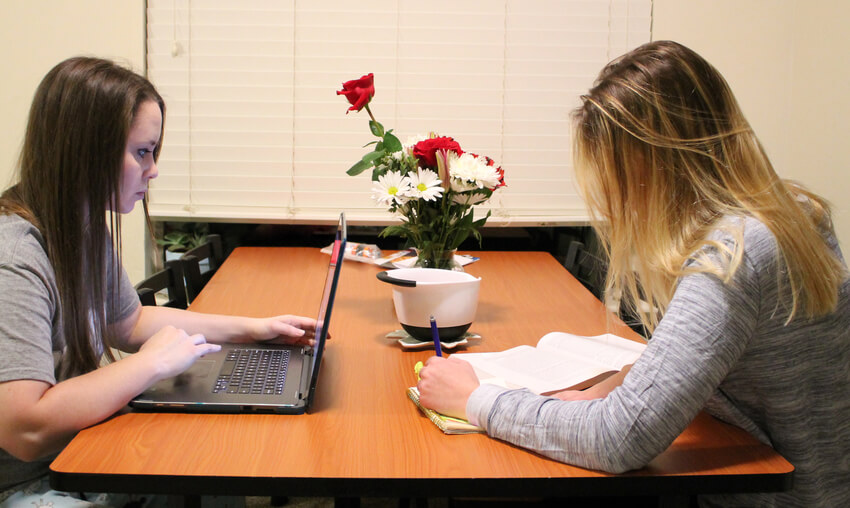 Having a study buddy brings a good social aspect to it.