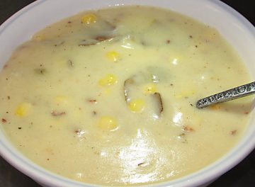 Try the Potato Corn Chowder at Soup For You?