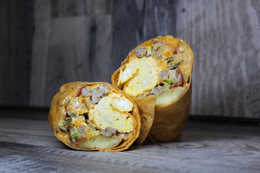 Delicious Breakfast burritos