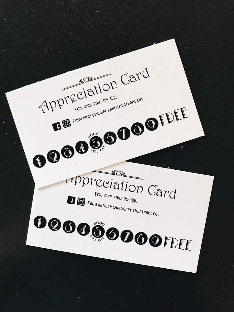 punch cards for fair land