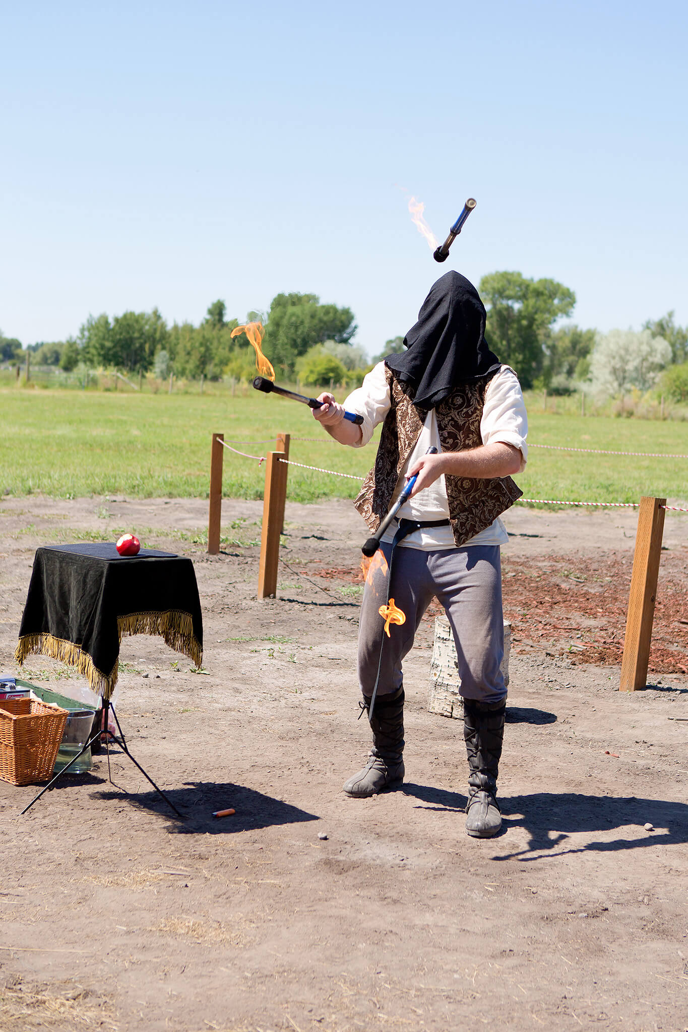 East Idaho Renaissance Faire fire juggler