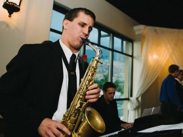 Saxophonist in the Rexburg jazz scene