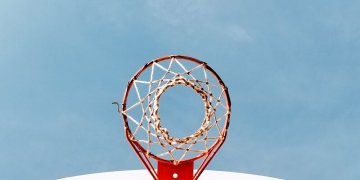 Basketball hoop for Sugar-Salem Basketball Camp