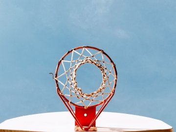 Basketball hoop for Sugar-Salem Basketball Camp
