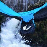 Trunk Outdoors hammock over river