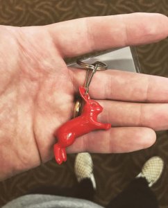 The Red Rabbit from the Red Rabbit scavenger hunt.
