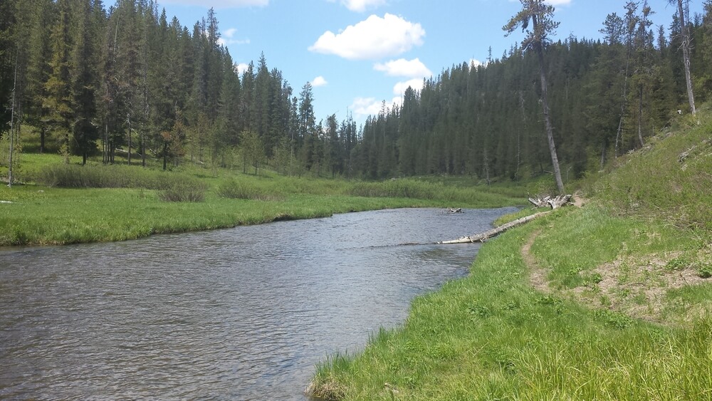 Warm River in Southeast Idaho has a great biking trail