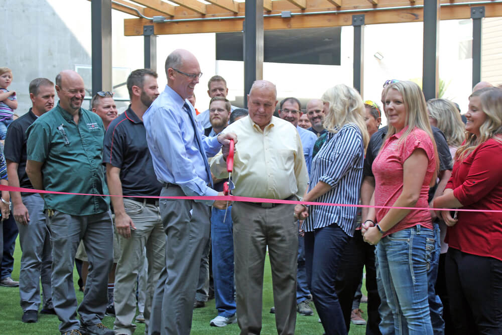 Hemming Village ribbon-cutting